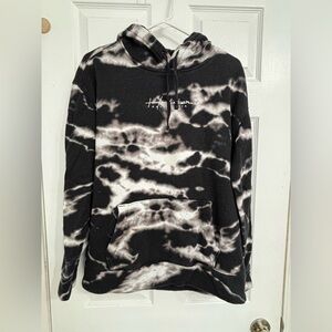 Hollister Black and Gray Hoodie